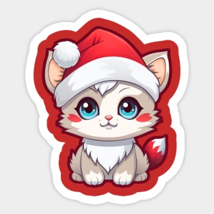 Christmas Cat Sticker